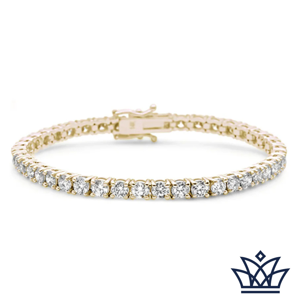 Yellow Gold Diamond Tennis Bracelet