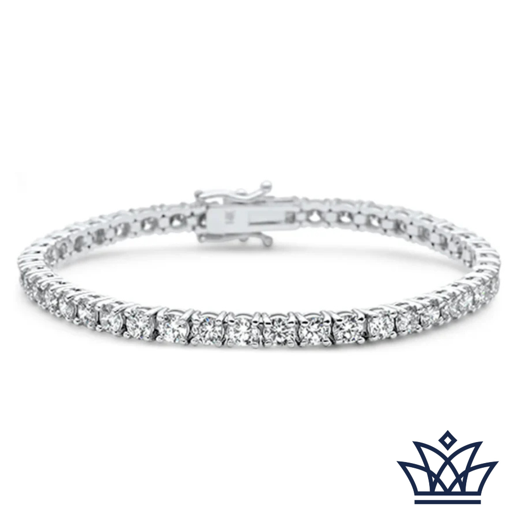 10.08ct White Gold Diamond Tennis Bracelet
