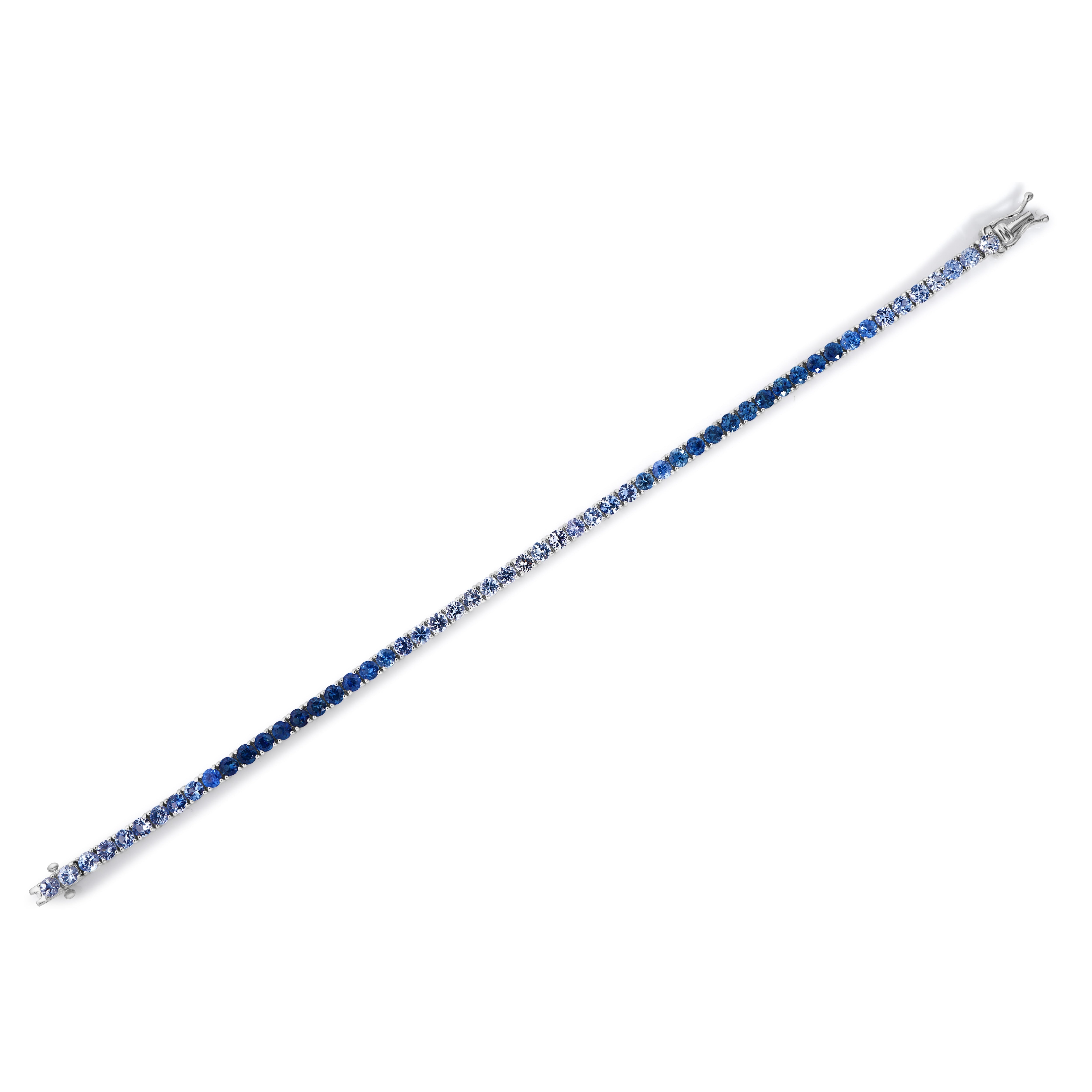 Ombre Blue Sapphire Tennis Bracelet