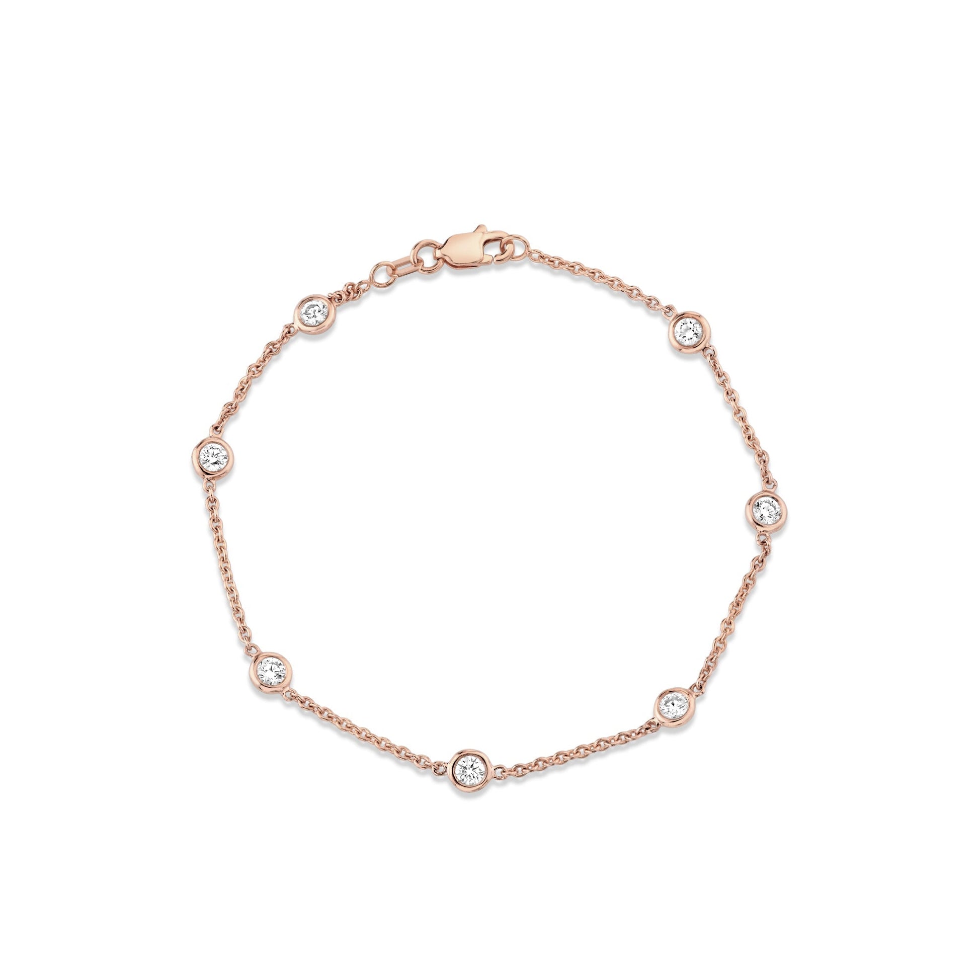Precious Metal:18k Rose Gold;Total Carat Weight:0.7 CTW