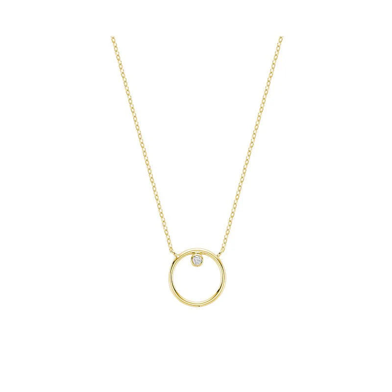 Diamond Circle Necklace