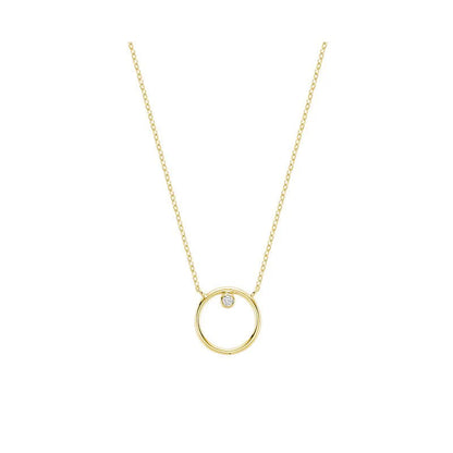 Diamond Circle Necklace