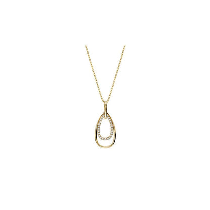 Double Teardrop Diamond Pendant