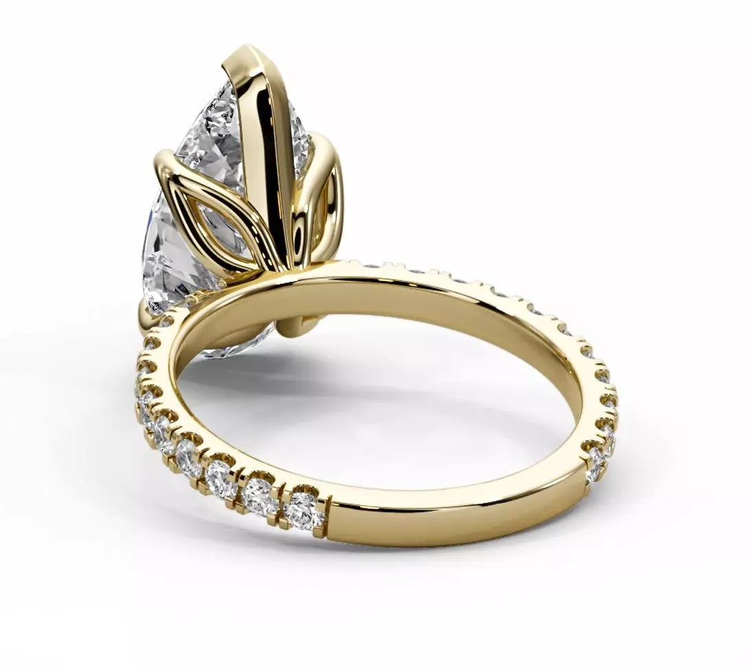 Tulip Basket Engagement Ring