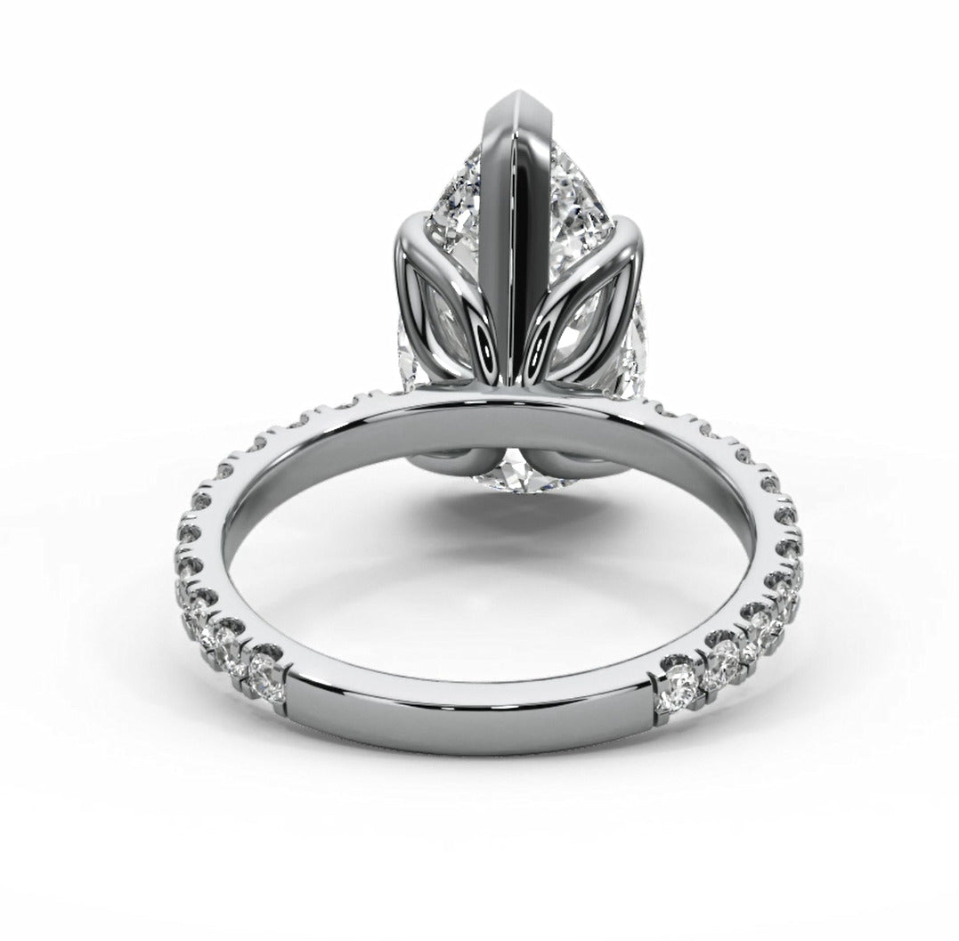 Tulip Basket Engagement Ring