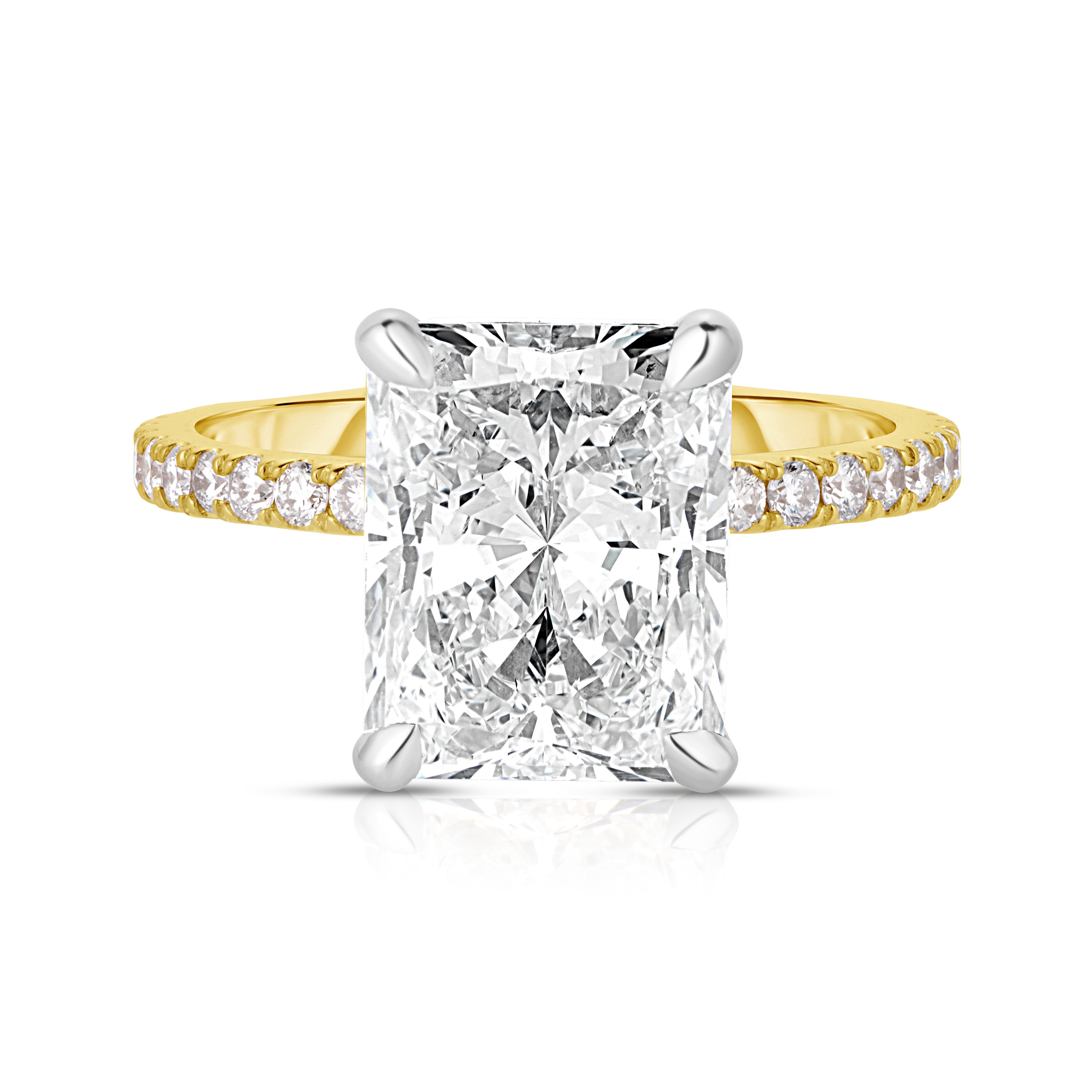 2.50 Carat Radiant Cut Diamond Engagement Ring