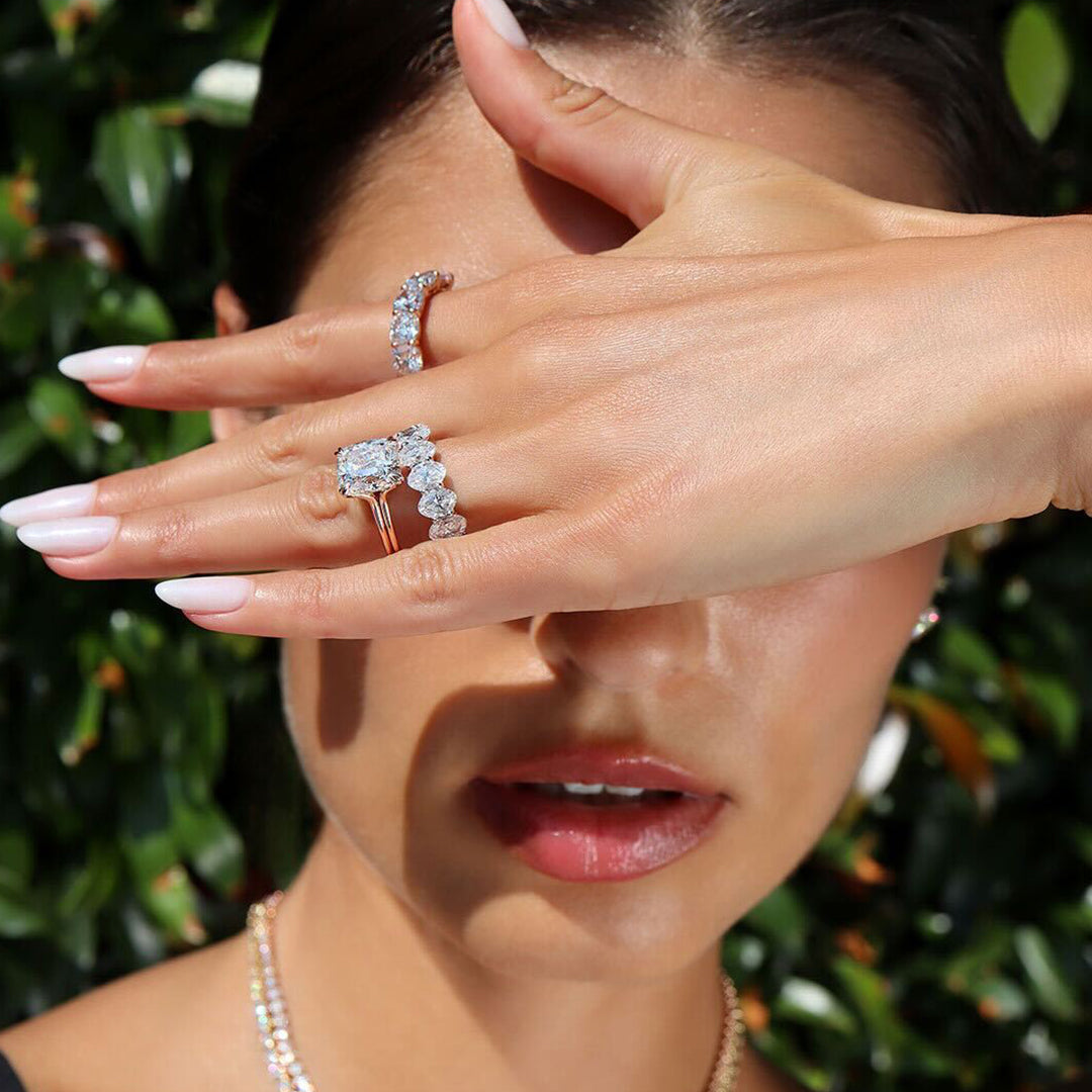 Elle Cushion Solitaire Lab Diamond Engagement Ring