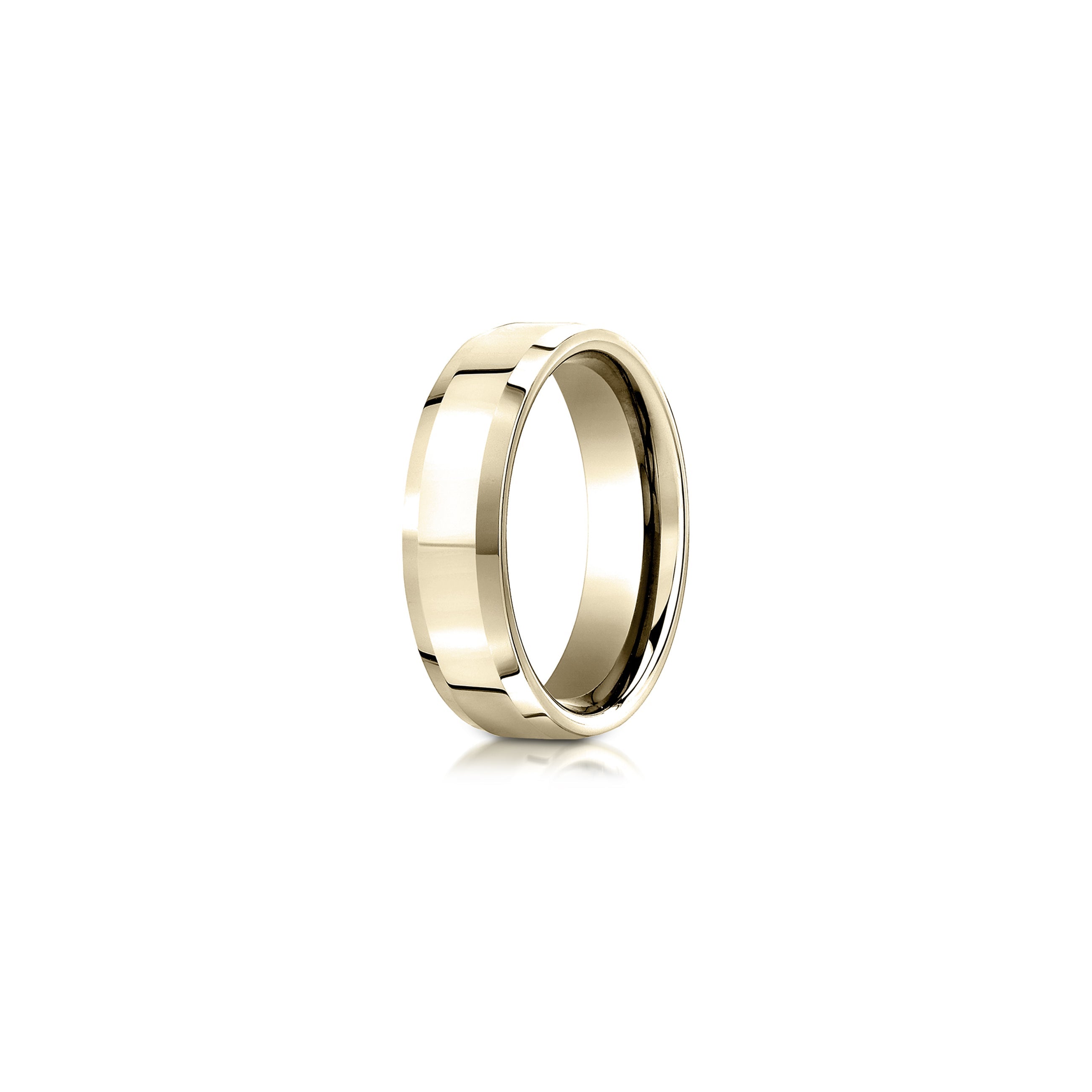 Precious Metal:18k Yellow Gold;Finish:High Polished;Band Width:6mm