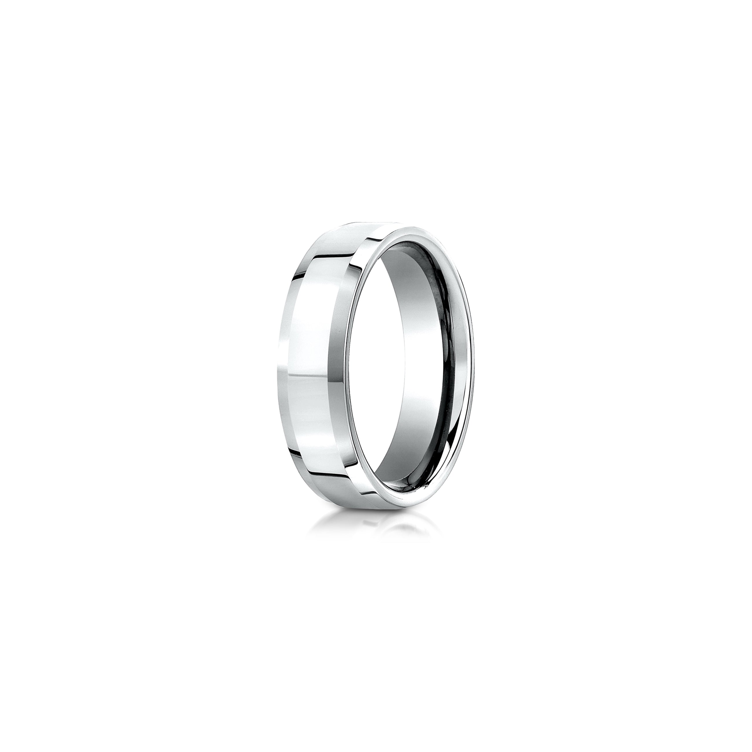 Precious Metal:Platinum;Finish:High Polished;Band Width:6mm
