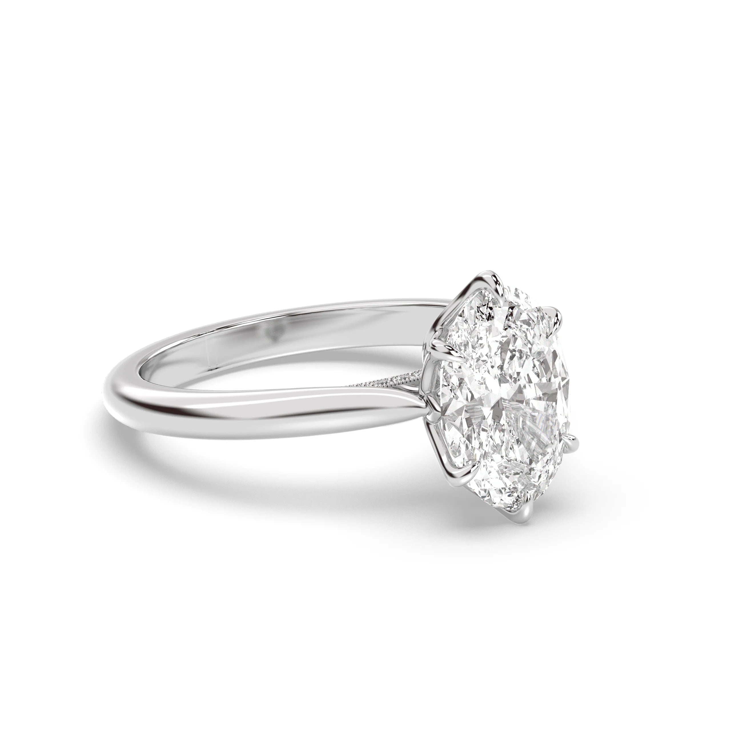 Rosalie Oval Diamond Ring