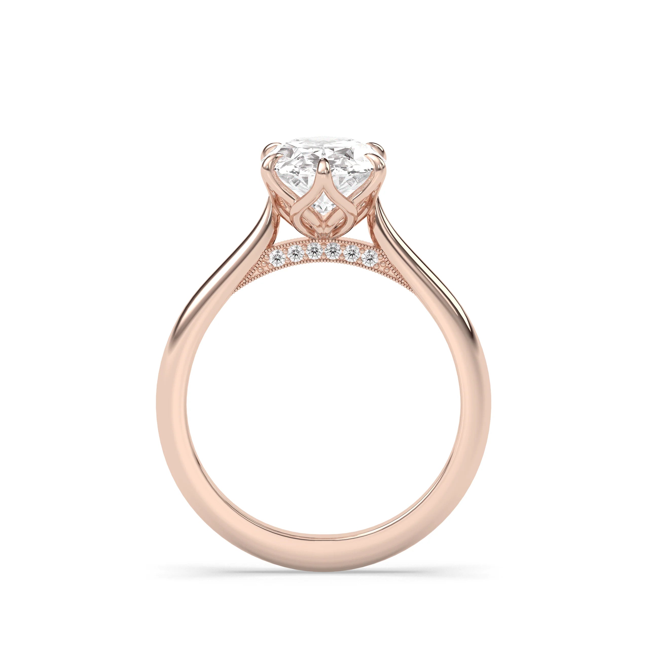 Rosalie Oval Diamond Ring