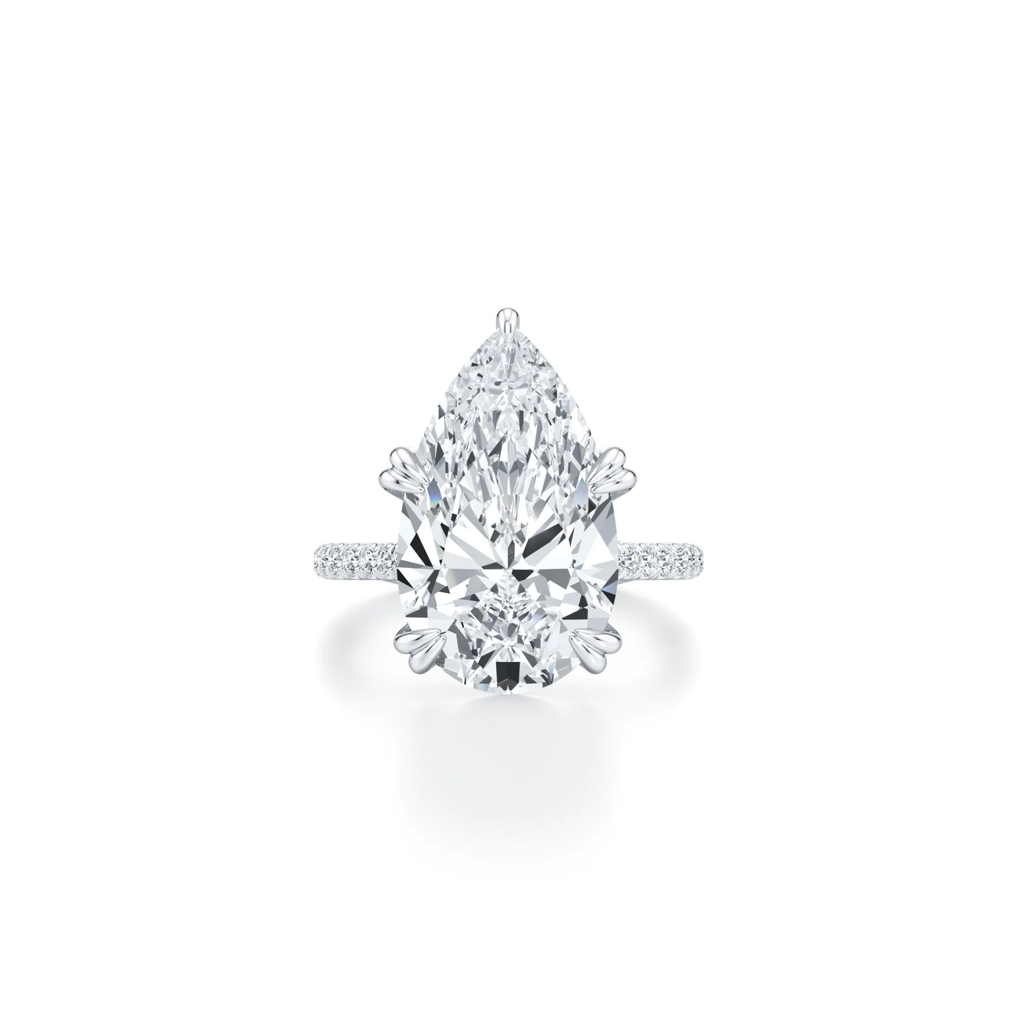 10 Carats Pear cut diamond.