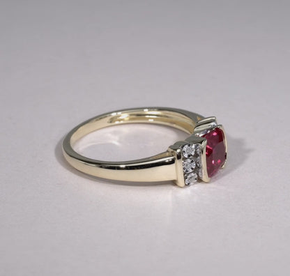 Gemestone and Diamond Ring