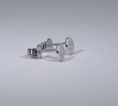 Round Diamond Stud Earrings