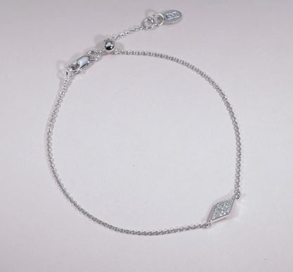 Diamond Shape Pave Diamond Bracelet