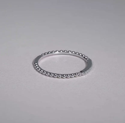 Bead Diamond Ring