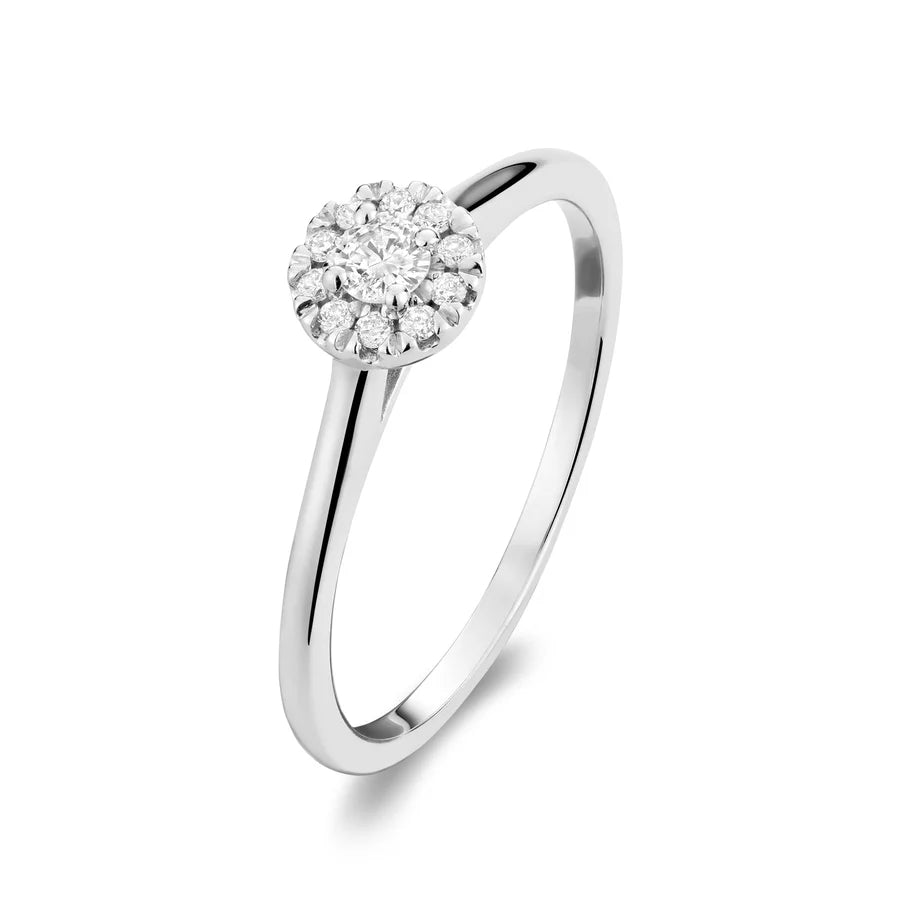 Round Diamond Halo Ring