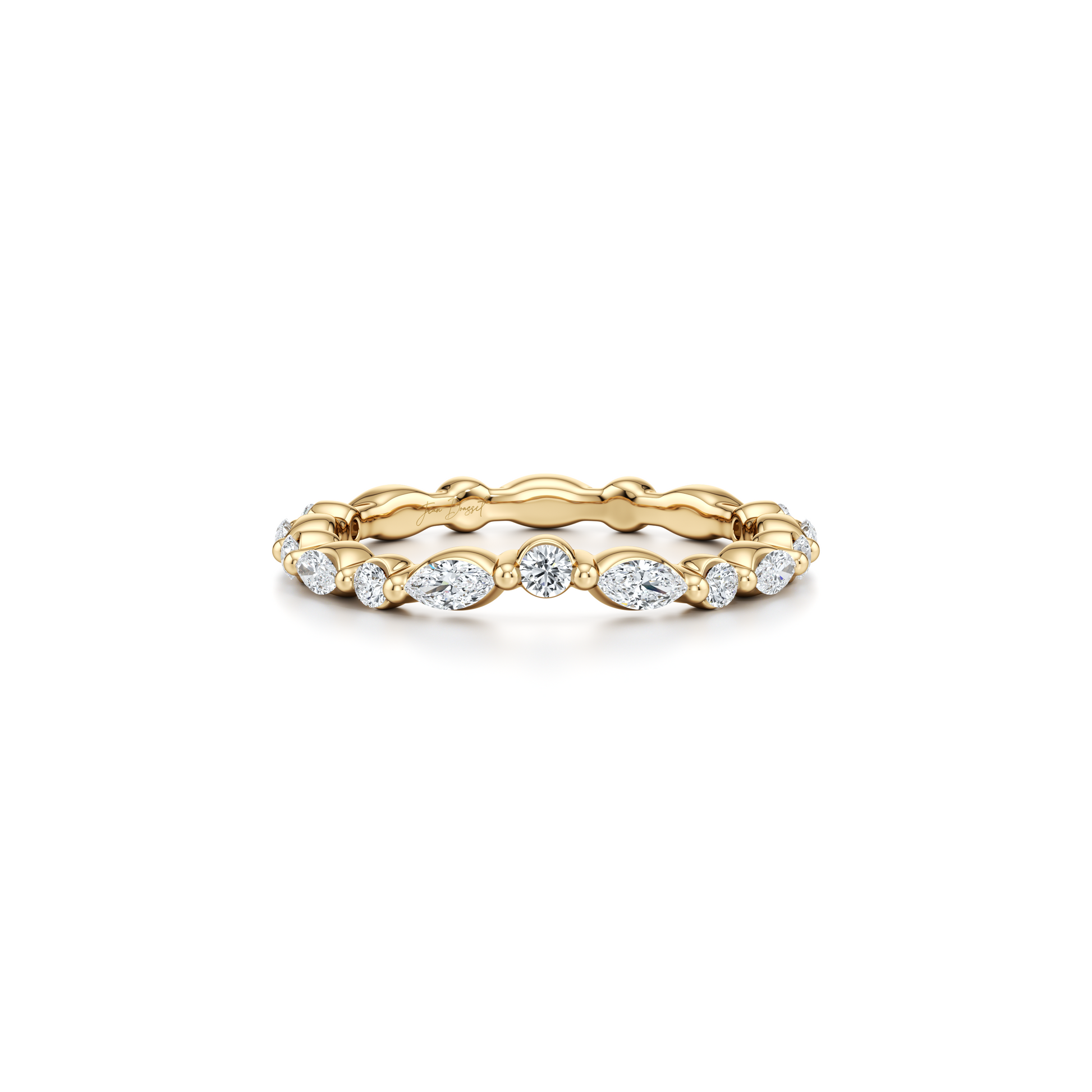 Precious Metal:18k Yellow Gold;Band Style:Aerial