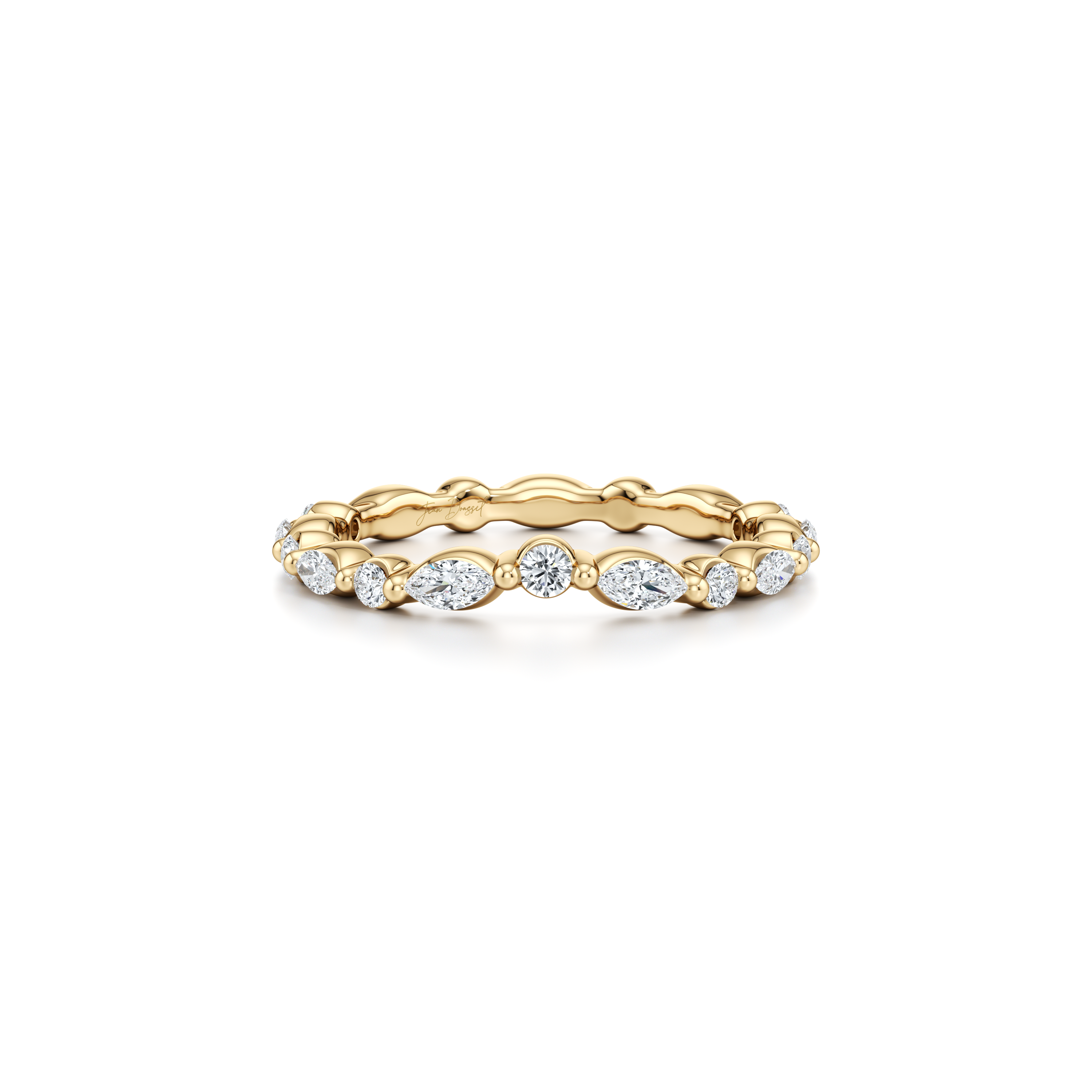Precious Metal:18k Yellow Gold;Band Style:Aerial