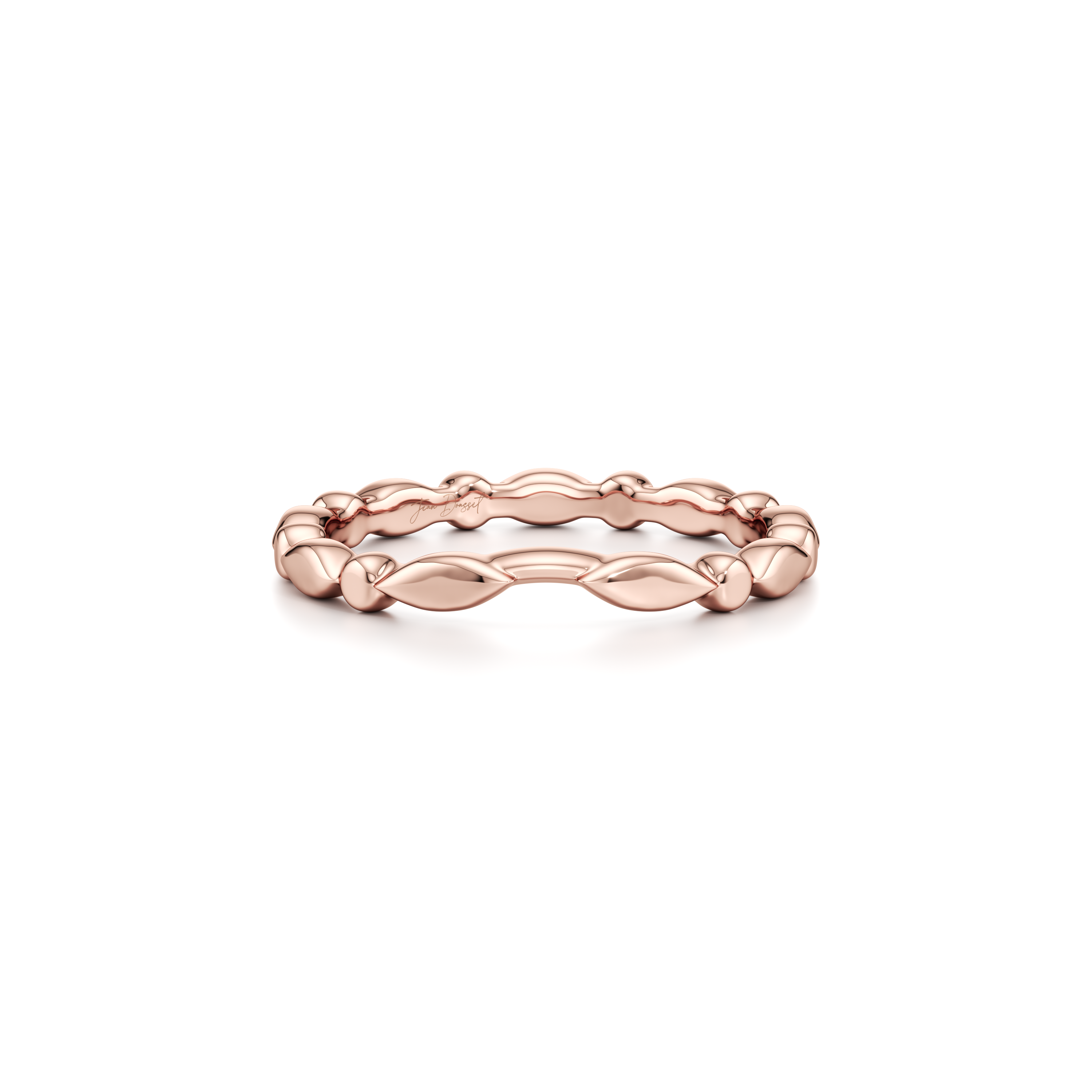 Precious Metal:18k Rose Gold;Band Style:High Polish