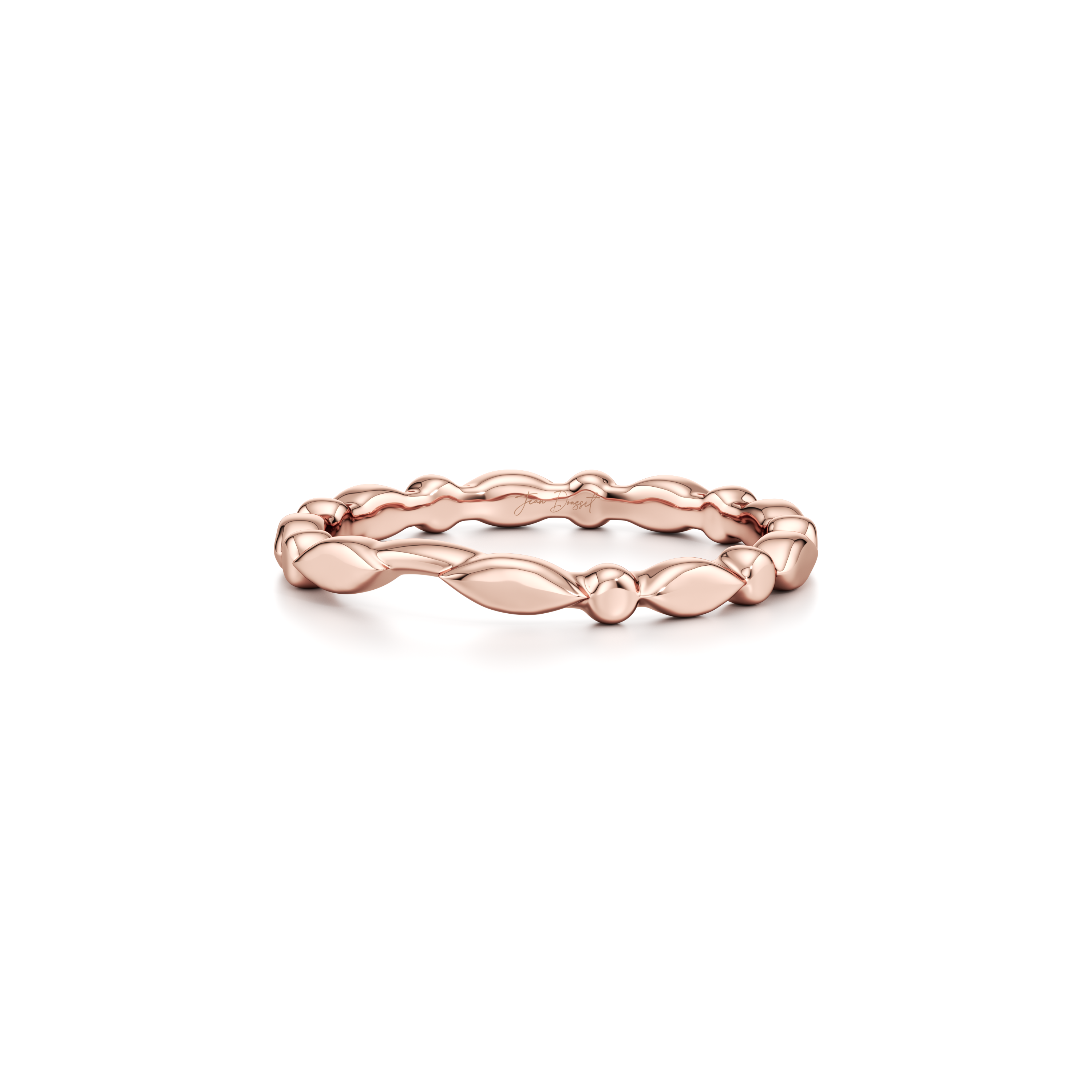 Vivienne High Polish Wedding Band