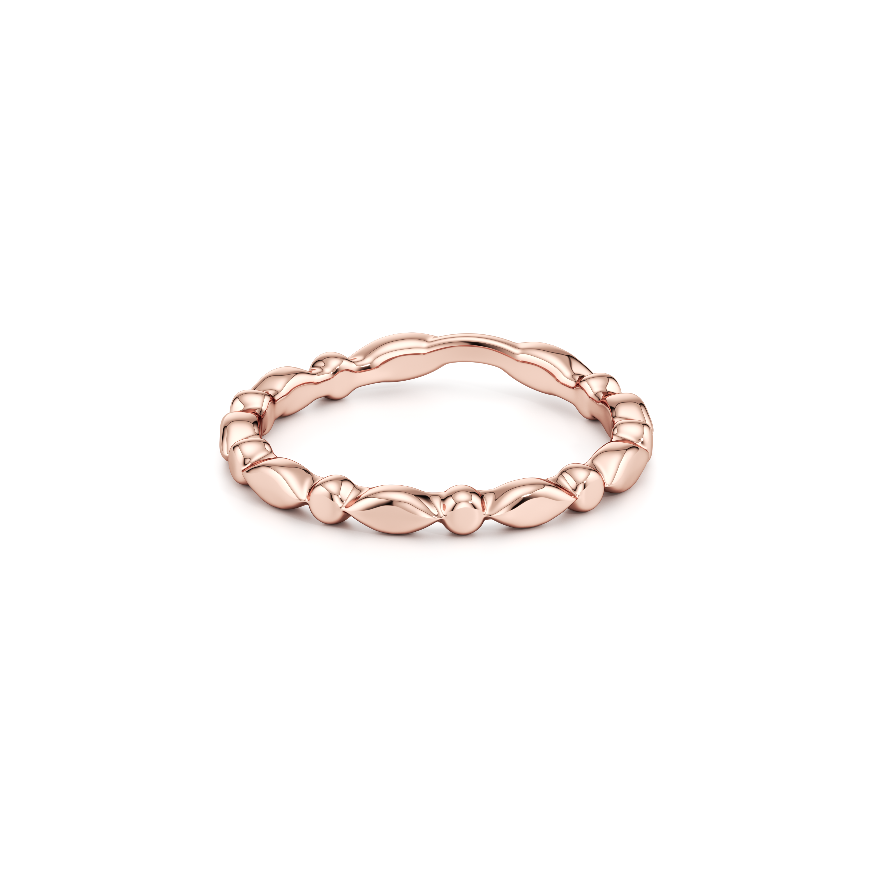Vivienne High Polish Wedding Band