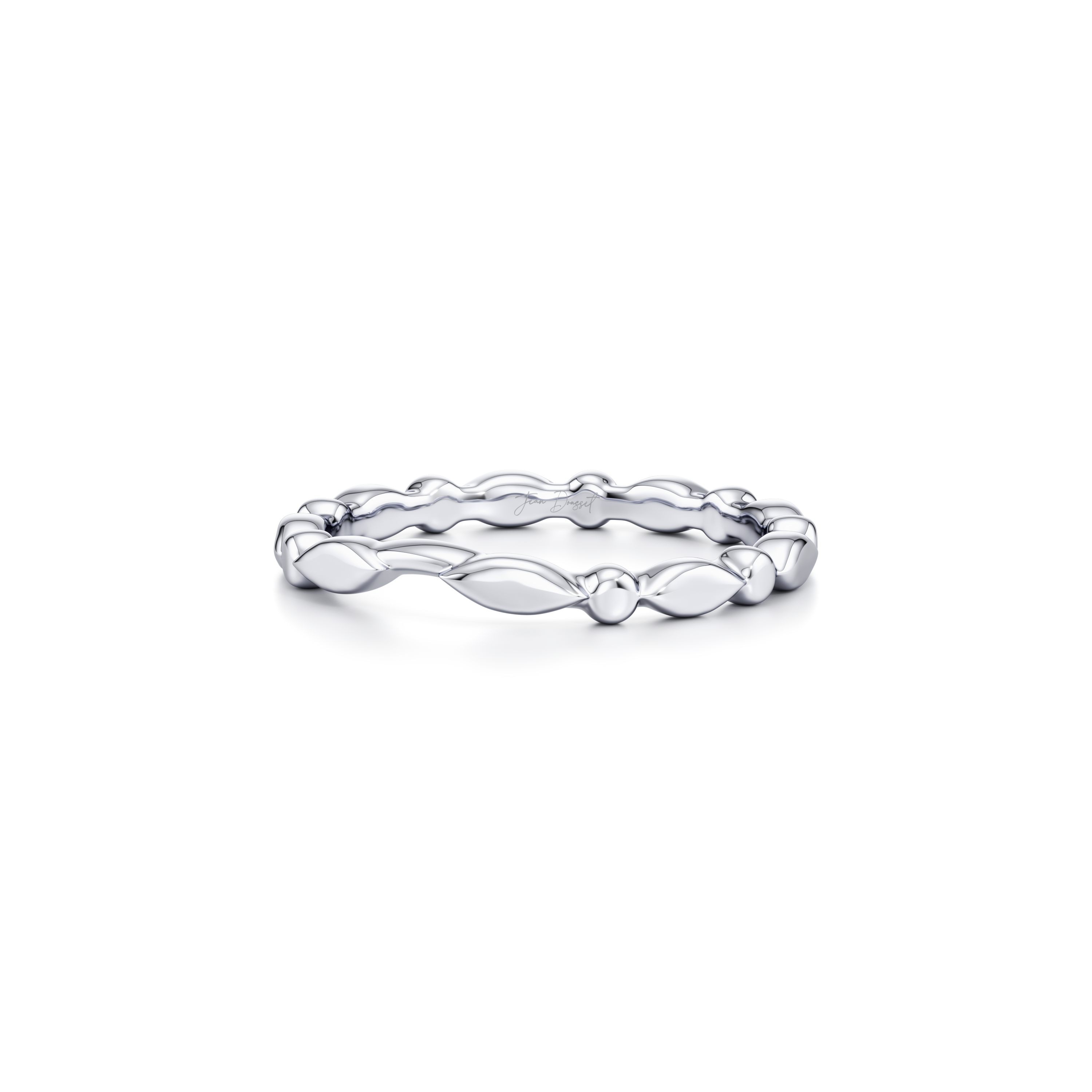 Vivienne High Polish Wedding Band