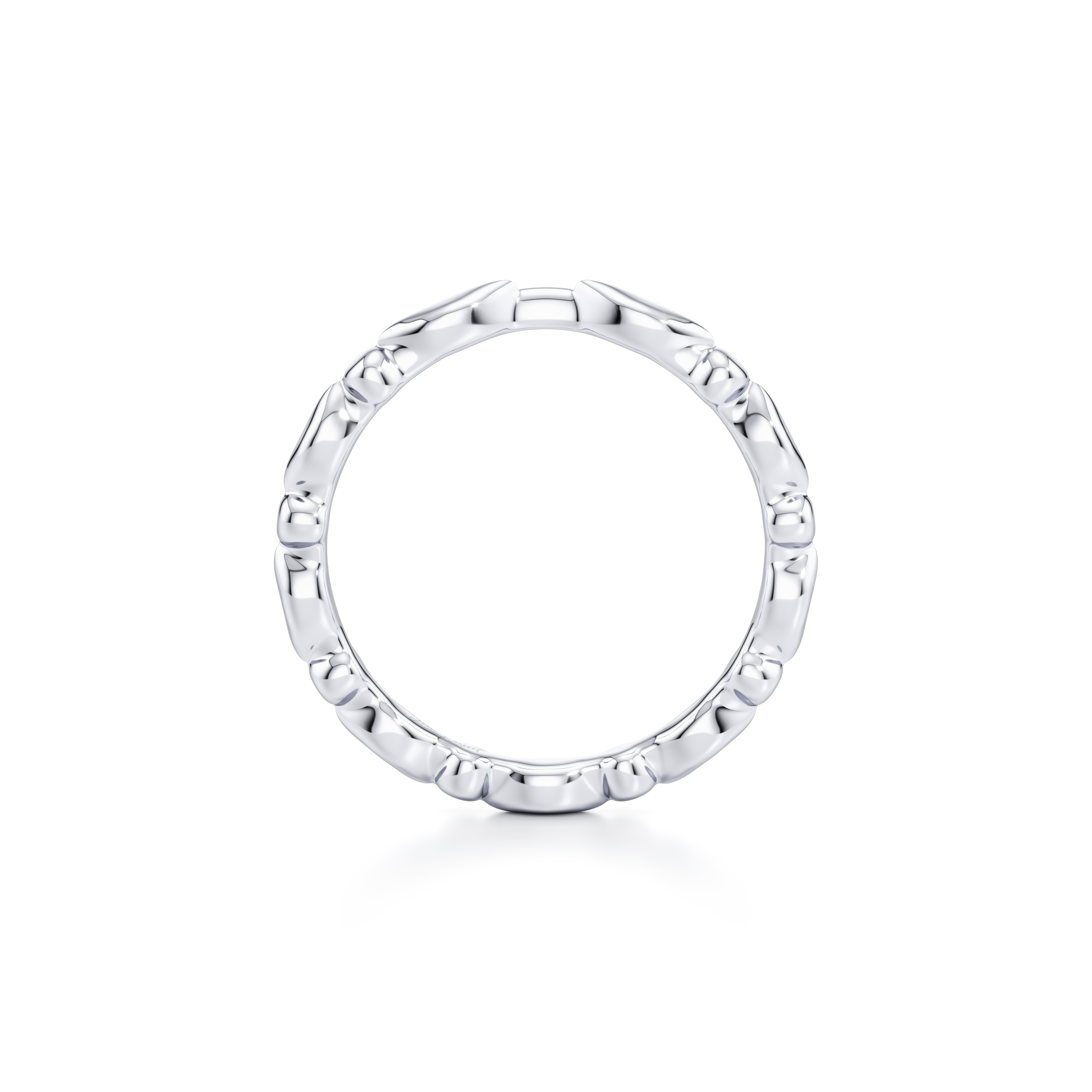 Vivienne High Polish Wedding Band