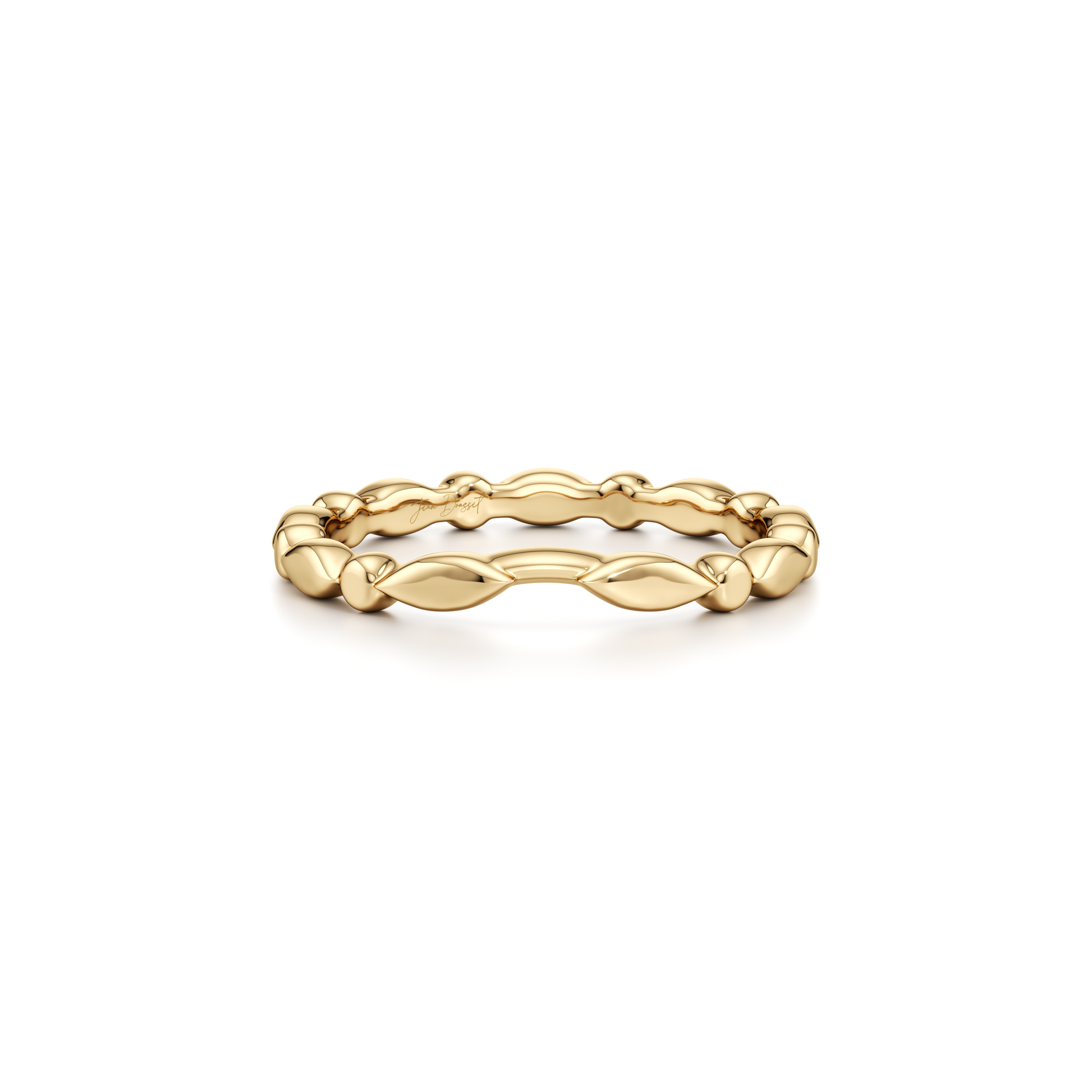 Precious Metal:18k Yellow Gold;Band Style:High Polish
