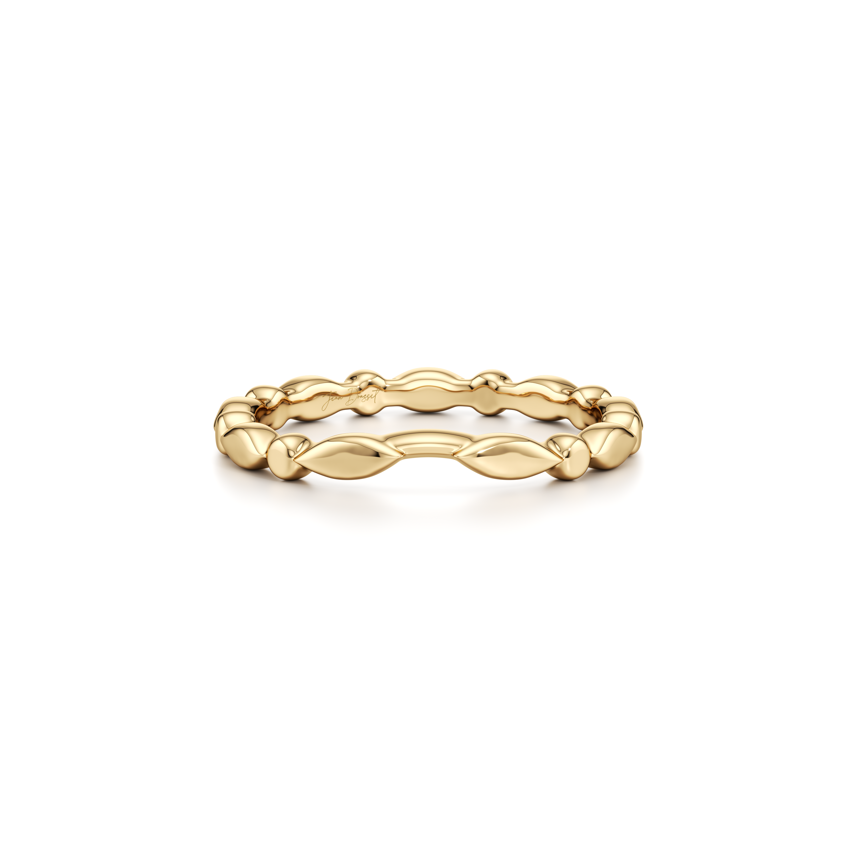 Precious Metal:18k Yellow Gold;Band Style:High Polish
