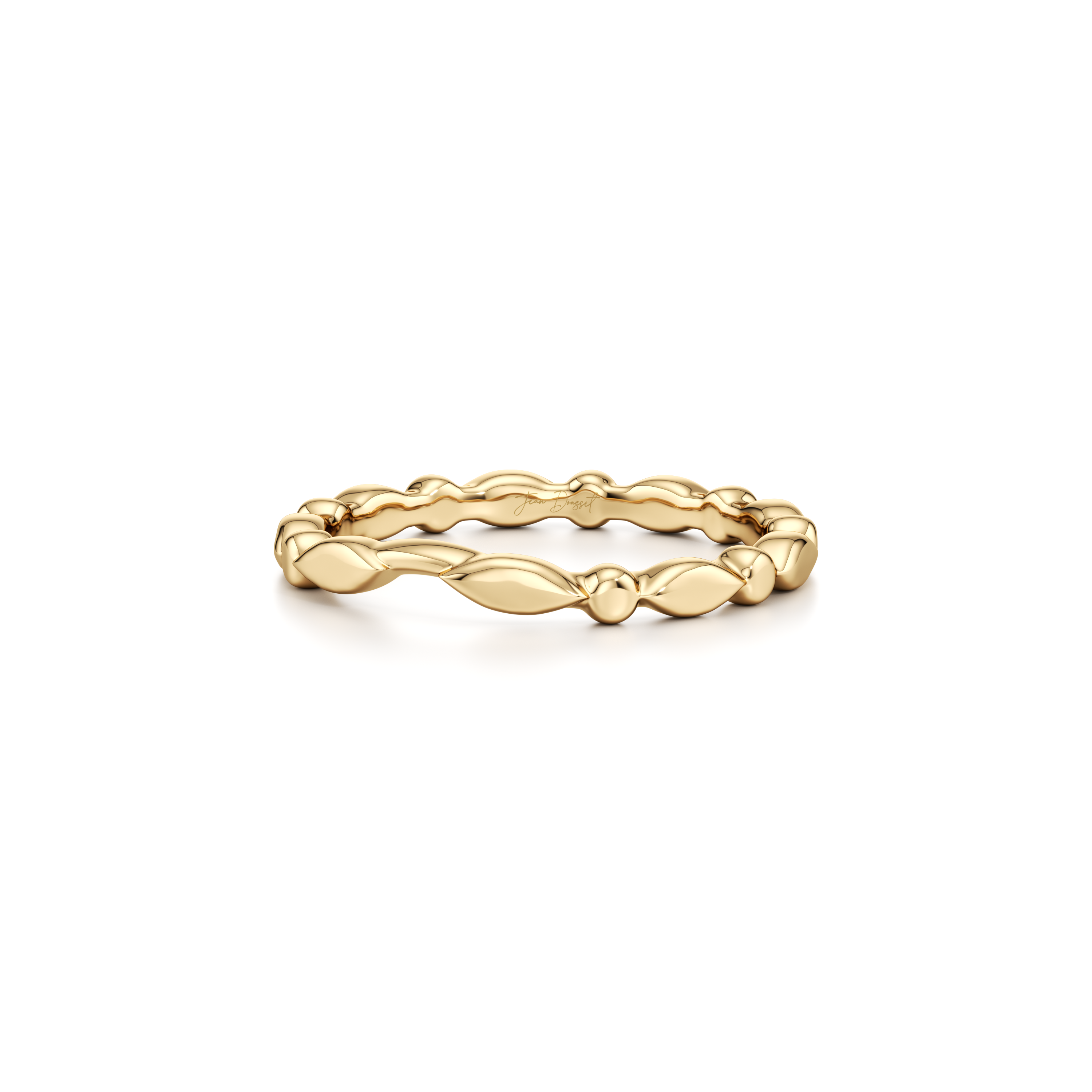 Vivienne High Polish Wedding Band