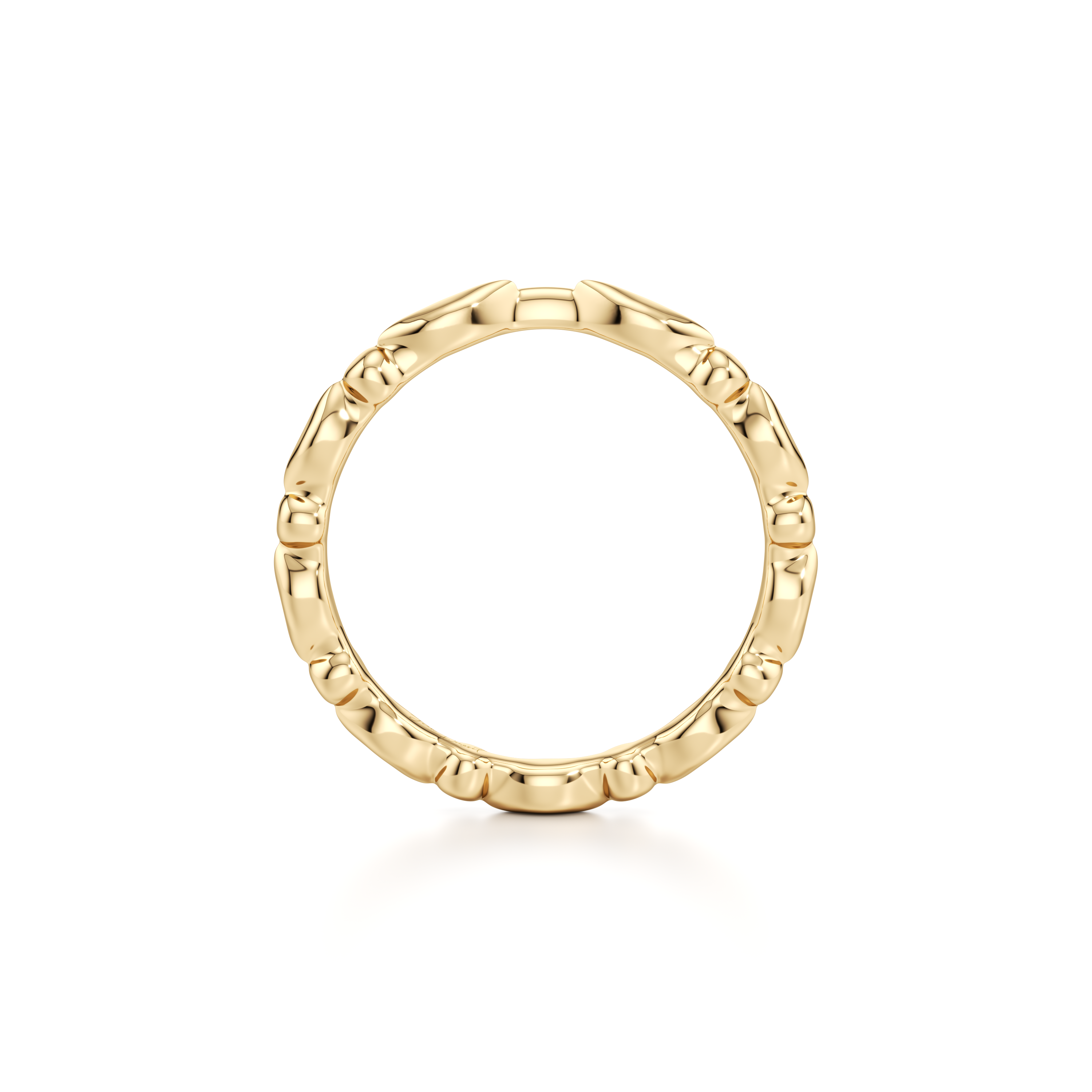 Vivienne High Polish Wedding Band